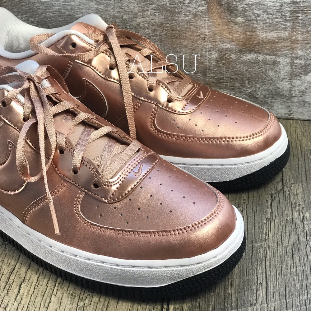 NWT Nike Air Force 1 SE GS Bronze W - Picture 4 of 8